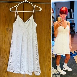Express summer strappy white dress. Very gently used. In VERY good condition.